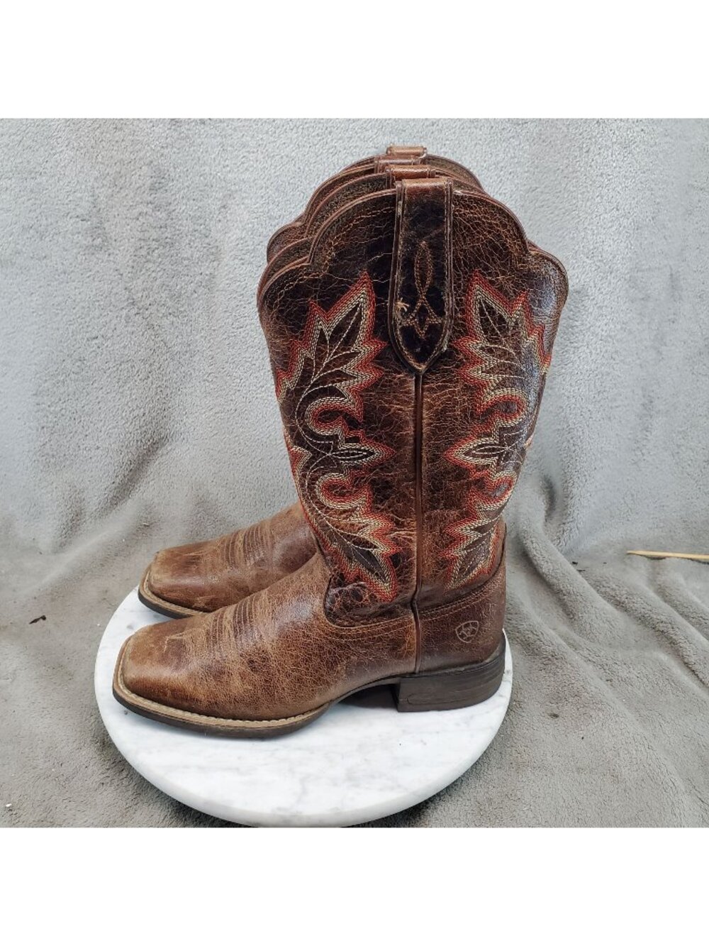 Ariat Shoes Womens Size 6B Breakout Brown Leather Western Boots *Read*